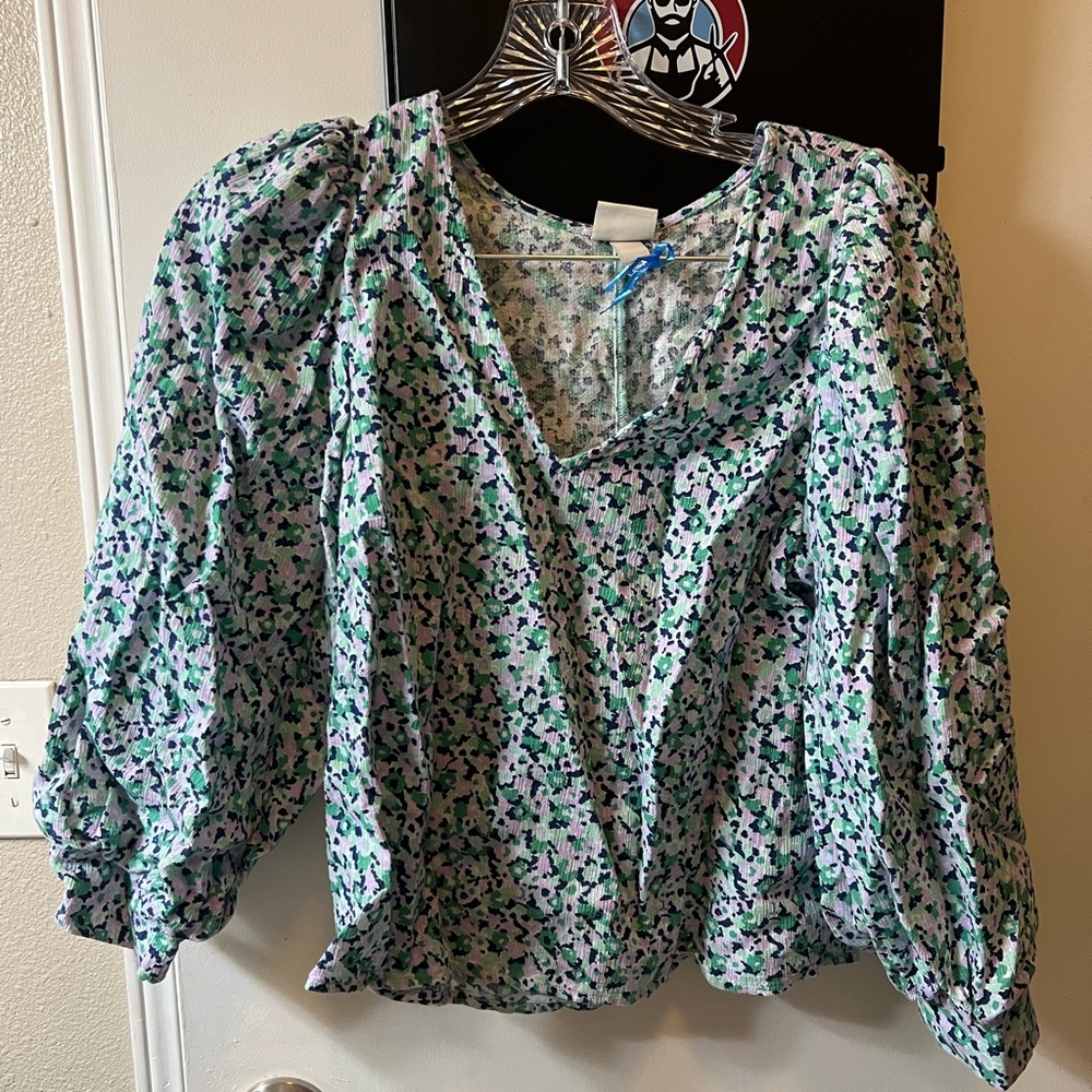 A New Day Floral Blouse